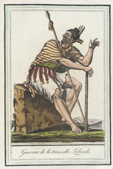 Costumes de Différents Pays, 'Guerrier de la Nouvelle Zelande', c1797. Creator: Jacques Grasset de Saint-Sauveur.