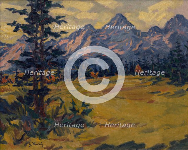 Tatras Landscape, around 1940. Creator: Gustav Mally.