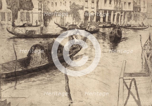 Traghetto San Felice, 1880s. Creator: Otto Henry Bacher.