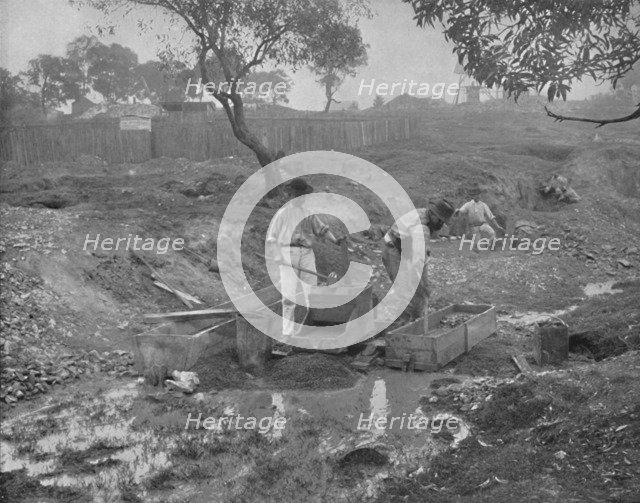 'Gold-Digging in Australia', 19th century. Artist: Unknown.