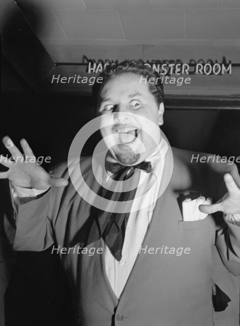 Portrait of Chubby Jackson, Esquire Club, Valley Stream, Long Island, N.Y., ca. Apr. 1947. Creator: William Paul Gottlieb.