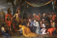 The Queens of Persia at the feet of Alexander (The Tent of Darius), 1661. Artist: Le Brun, Charles (1619-1690)