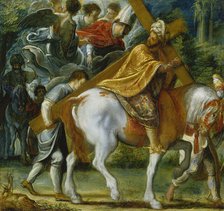 The Frankfurt Altarpiece of the Exaltation of the True Cross: Heraclius on..., 1603-1605. Creator: Adam Elsheimer