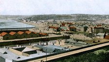 General view of St Helier, Jersey, 1906. Artist: Unknown