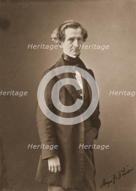 Portrait of Hector Berlioz (1803-1869), c. 1850. Artist: Pierson, Pierre-Louis (1822-1913)