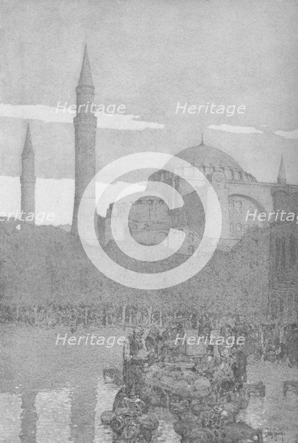 'The Mosque of Santa Sophia', 1913. Artist: Jules Guerin.