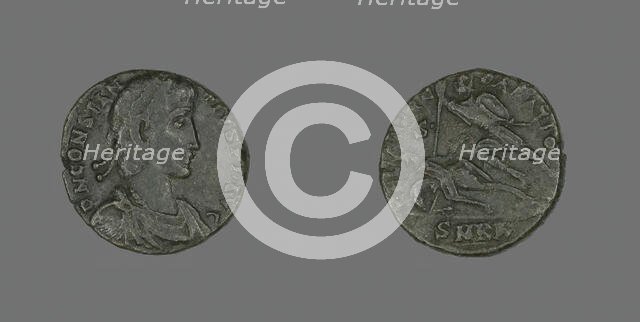 Coin Portraying Emperor Constantius II, 351-354. Creator: Unknown.