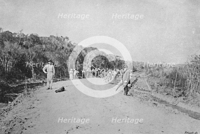 'Construccao de um Estrada de Rodagem (S. Bernardo)', 1895. Artist: Axel Frick.