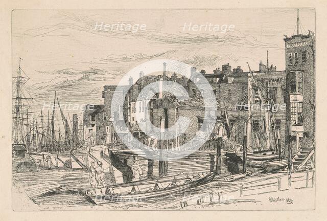 Thames Police, 1859. Creator: James Abbott McNeill Whistler.