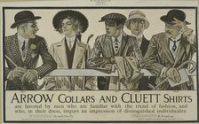 Arrow collars and Cluett shirts, c1895 - 1917. Creator: Unknown.