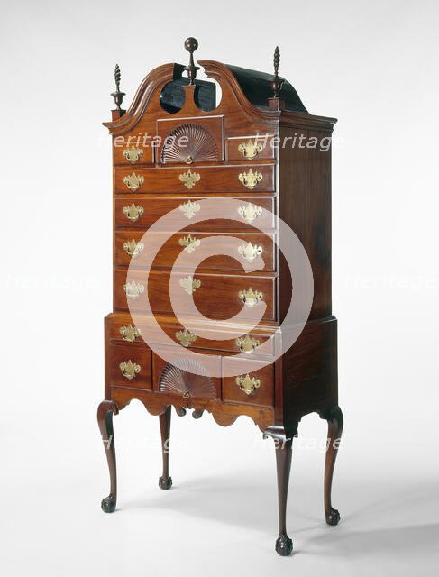 High Chest of Drawers, 1760/75. Creator: Unknown.