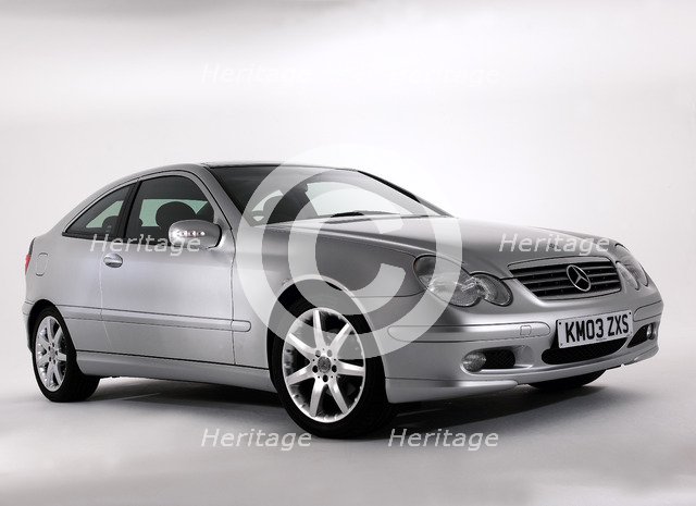 2003 Mercedes Benz C200k Coupe. Artist: Unknown.