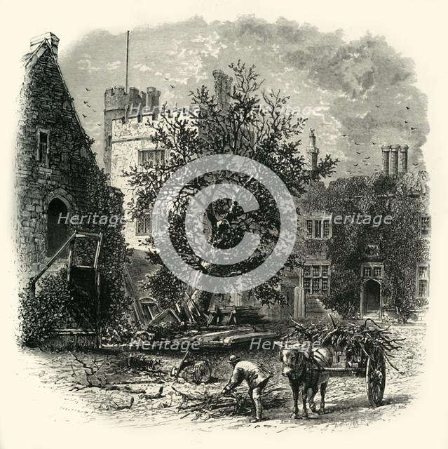 'The Courtyard, Penshurst', c1870.
