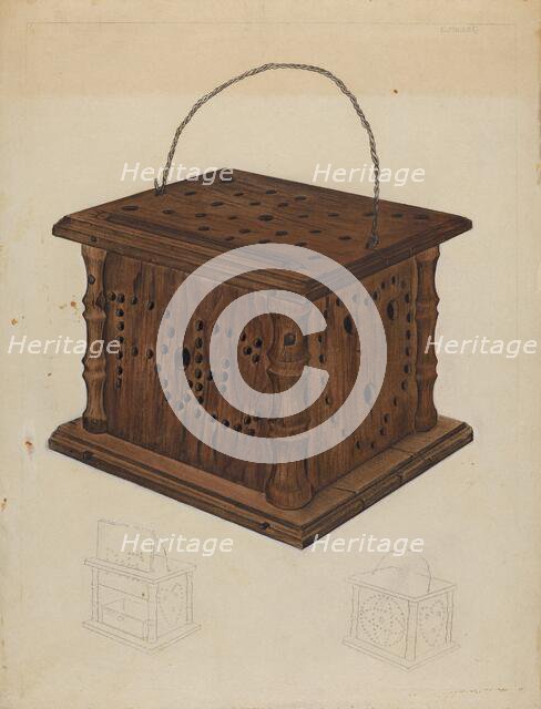 Foot Warmer, c. 1937. Creator: Edith Miller.