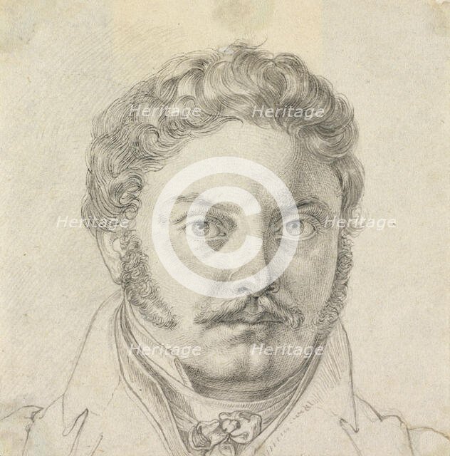 Portrait of Peder Hjort, about 1818-1819. Creator: Carl Barth.