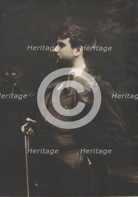 Portrait of the violinist and composer Joan Manén y Planas (1883-1971) , c. 1910. Creator: Audouard, Pau (1857-1918).