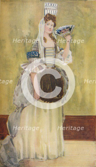 'A Woman of the Time of William and Mary', 1907. Artist: Dion Clayton Calthrop.