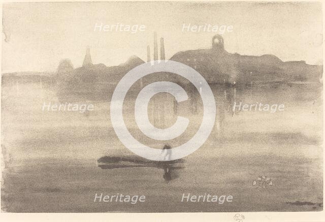 Nocturne, 1878. Creator: James Abbott McNeill Whistler.