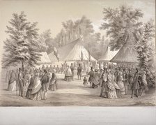 Clapham Special Constables' dinner, Clapham, London, 1848. Artist: HM Whichelo