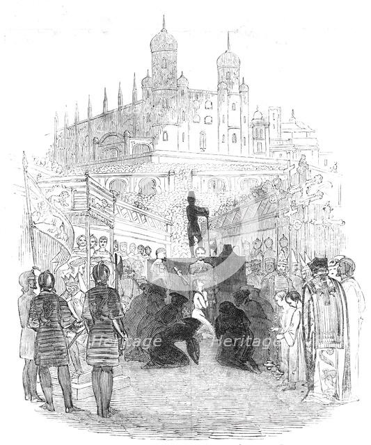 Scene from Balfe's opera "The Daughter of St. Mark", 1844. Creator: Unknown.