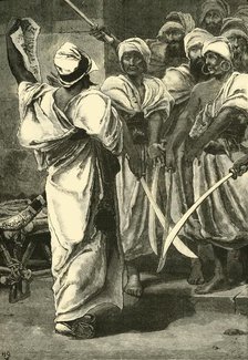 'Bagaeus Delivering His Messages to the Persian Guard', 1890.   Creator: Unknown.