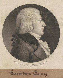 Samson Levy, Jr., 1802. Creator: Charles Balthazar Julien Févret de Saint-Mémin.