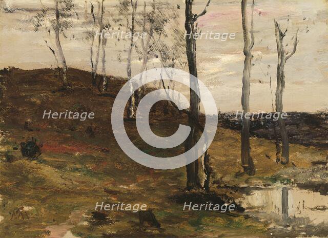 Hillside with Trees, 1872/78. Creator: William Morris Hunt.