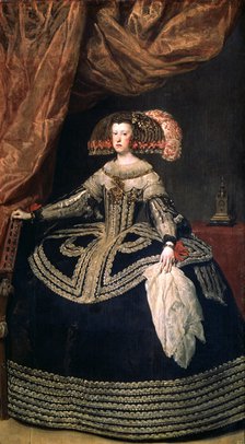 Mariana of Austria (1634-1696), Queen of Spain, wife of Felipe IV.