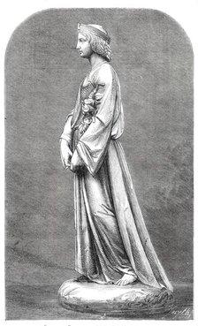 Sculpture: "Chastity", by J. Durham, in the Royal Academy Exhibition, 1860. Creator: Smyth.