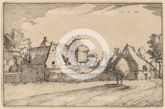 Walled Farm, published 1612. Creator: Claes Jansz Visscher.