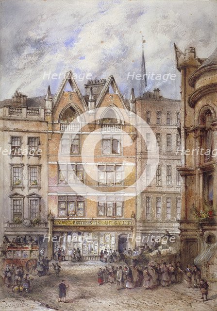 Gracechurch Street, City of London, 1882.                                             Artist: Thomas Colman Dibdin