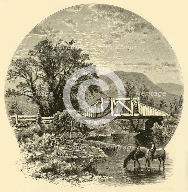 'Old Bridge, Blackberry River, near Canaan', 1874.  Creator: John J. Harley.