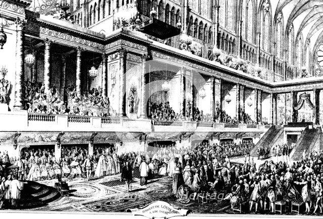 The Coronation of Louis XVI of France, 1775.  Artist: Jean-Michel Moreau