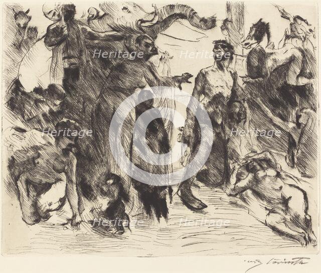 Die Versuchung des heiligen Antonius (The Temptation of Saint Anthony), 1919. Creator: Lovis Corinth.