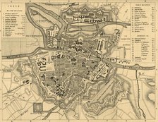 'Plan of Metz and its Fortifications', c1872. Creator: R. Walker.