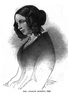 Mrs. Charles Dickens, 1846. Artist: Unknown.