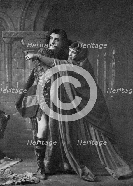 Matheson Lang (1879-1948) and Hutin Britton in Macbeth, 1911-1912. Artist: Unknown