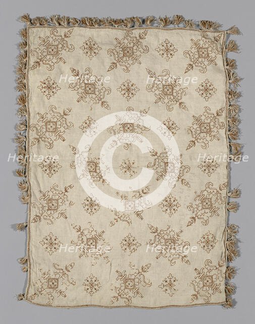 Pillowcase, Italy, 17th century. Creator: Unknown.