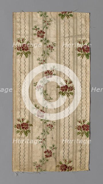 Fragment (Dress Fabric), France, 1750/1800. Creator: Unknown.